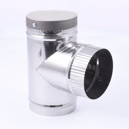 5 x 90 Degree Condensate Tee S/S 430 S/W (125mm)